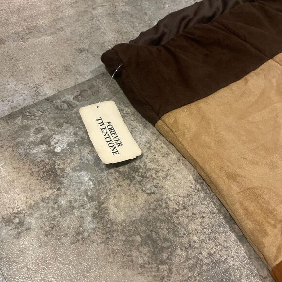 vintage y2k forever 21 nude faux suede tube top dress size small - Picture 5 of 6